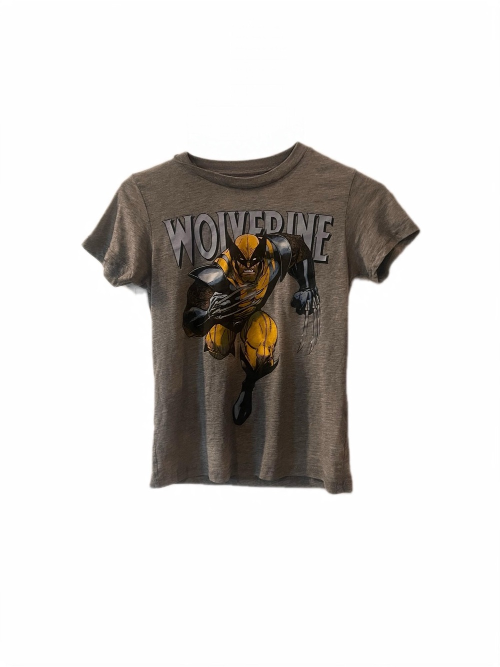 Wolverine Graphic Kids T-Shirt - Gray & Yellow Boys Med 8-10